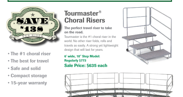 Tourmaster Choral Risers