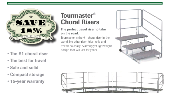Tourmaster Choral Risers