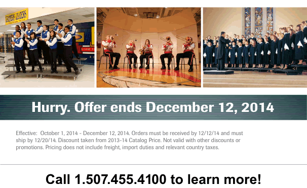 Hurry. Offer ends December 12, 2014