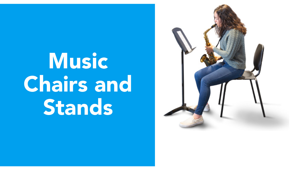 music chairs and stands