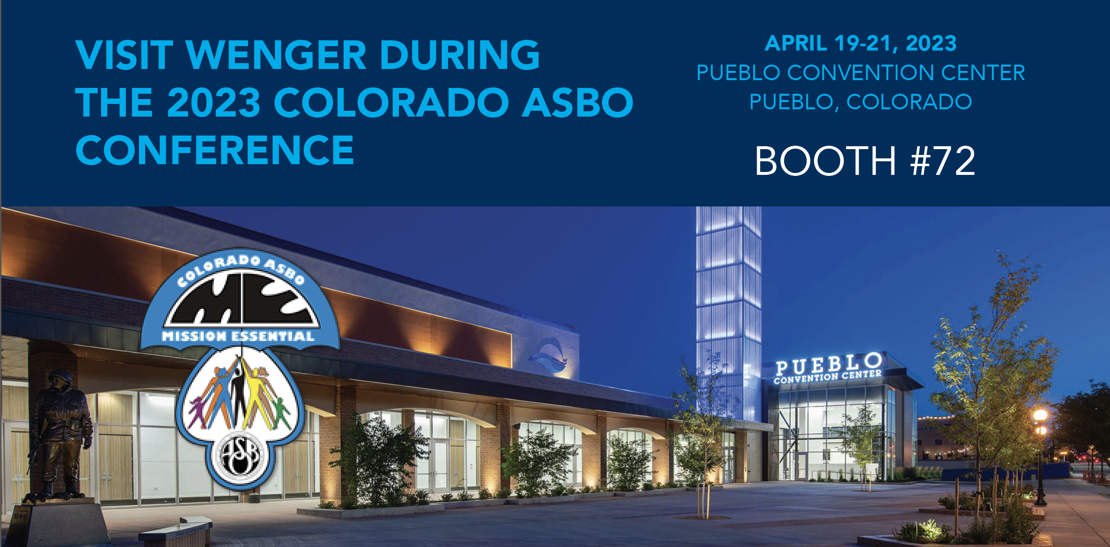 Colorado ASBO - Wenger at booth #72