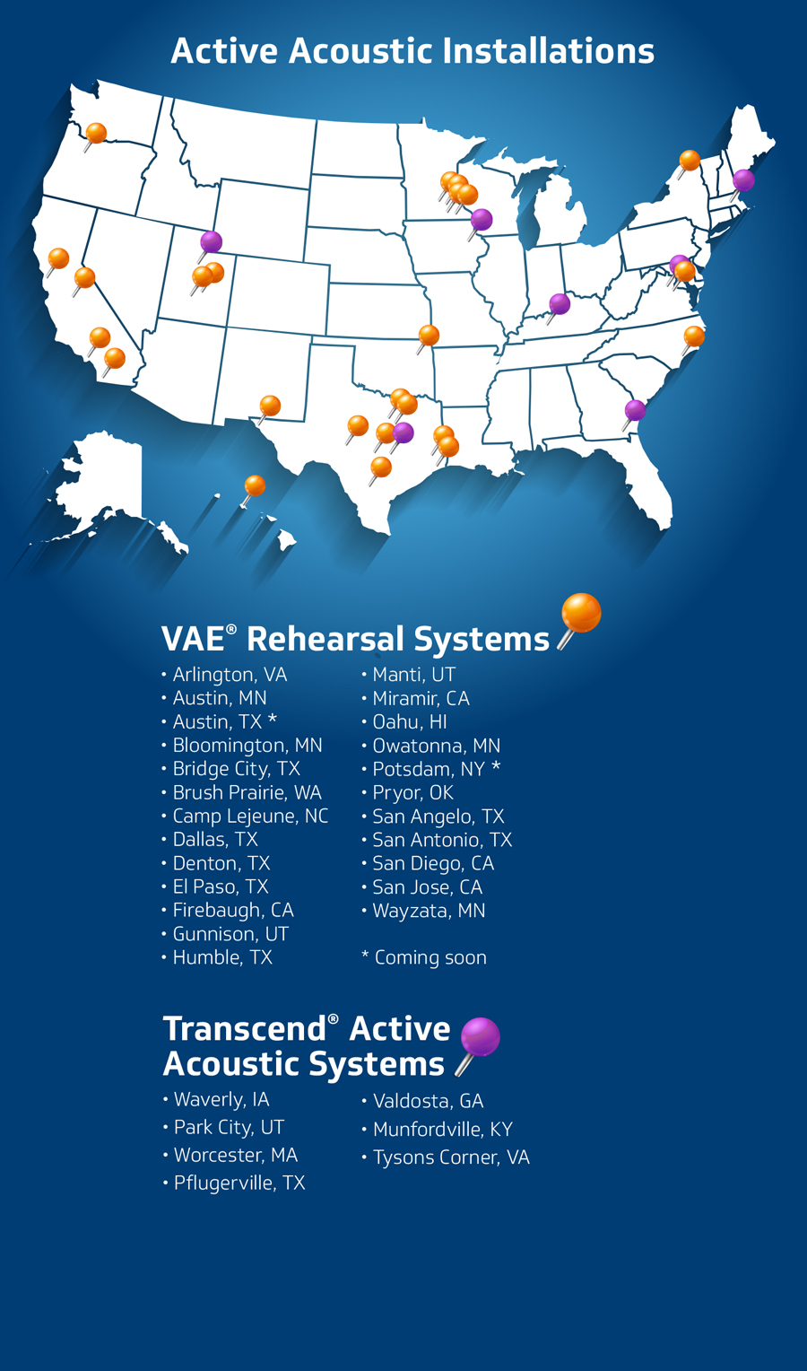 Installations and Demonstrations Map