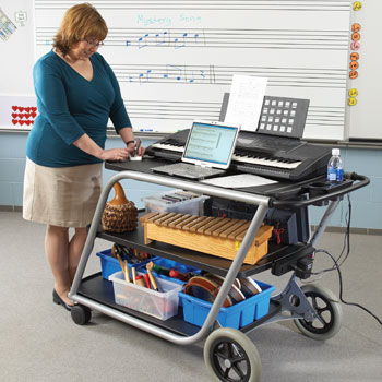 Customize your own adjustable conducting and teaching workspace. Add components and accessories to fit your needs and make you more organized.