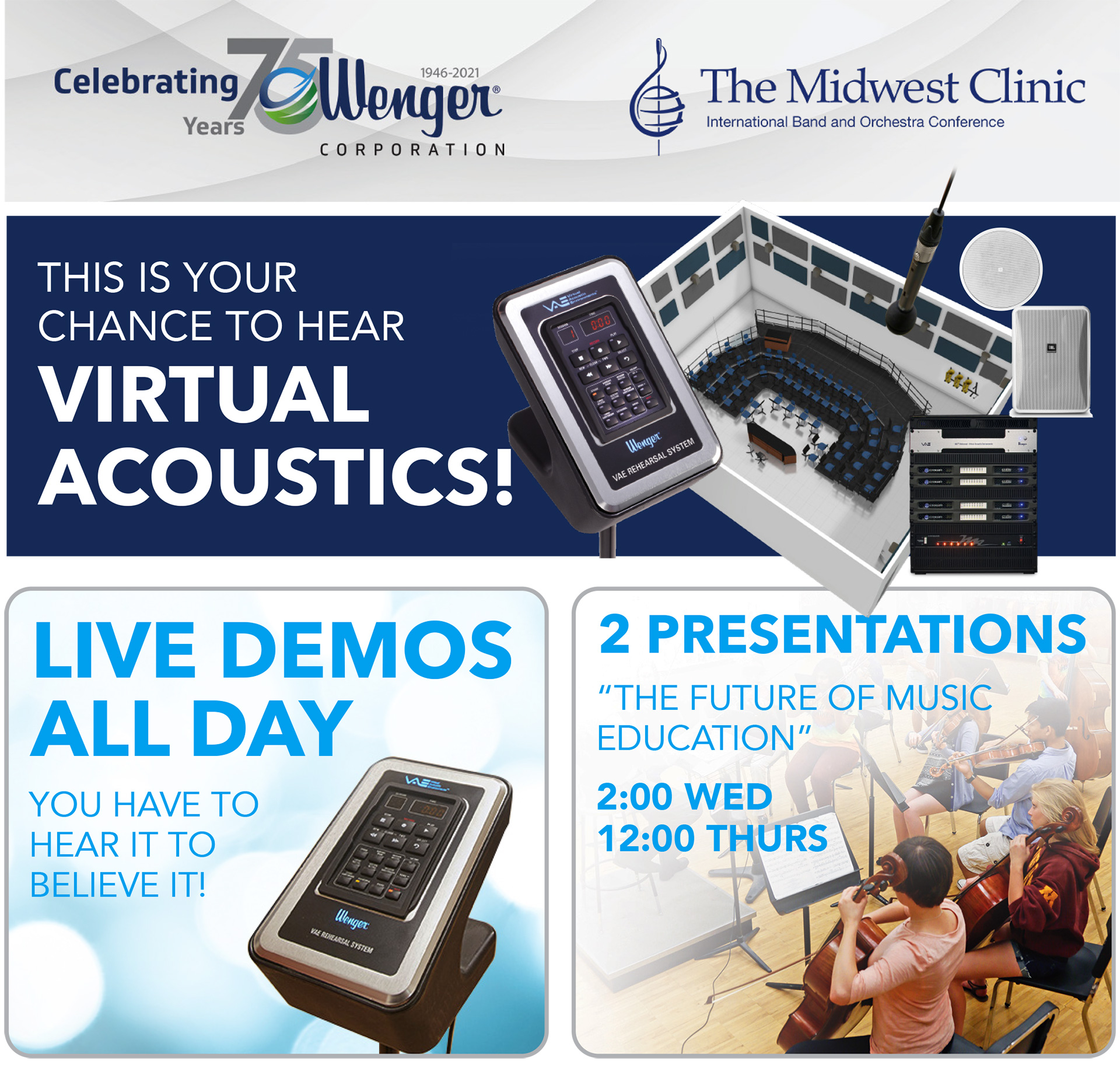 THIS IS YOUR CHANCE TO HEAR VIRTUAL ACOUSTICS!