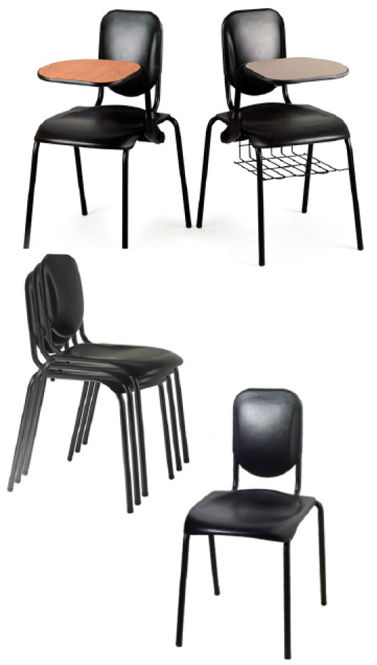 Collage of music posture chairs