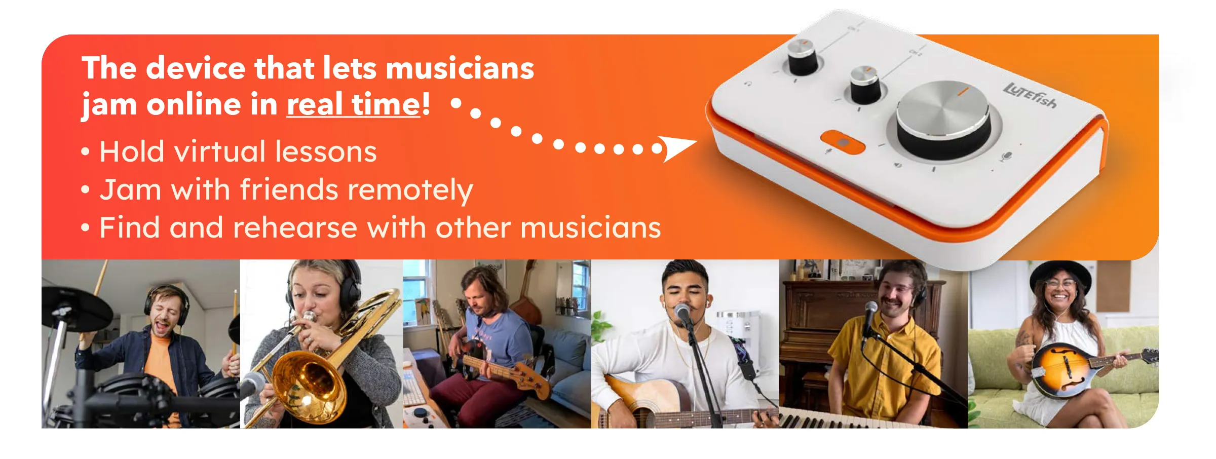 The device that lets musicians jam online in real time!