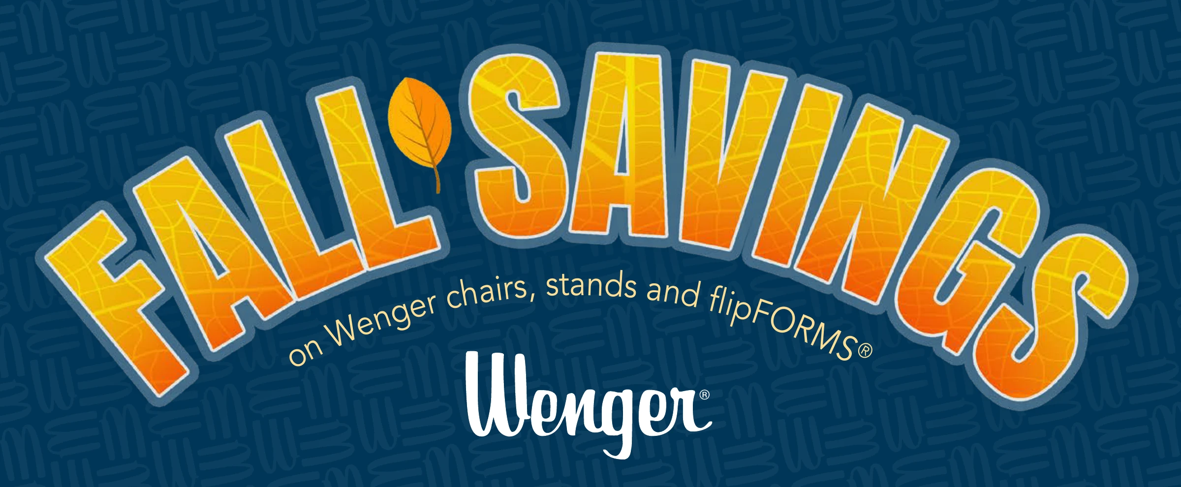 Fall Savings on Wenger chairs, stands and flipFORMS