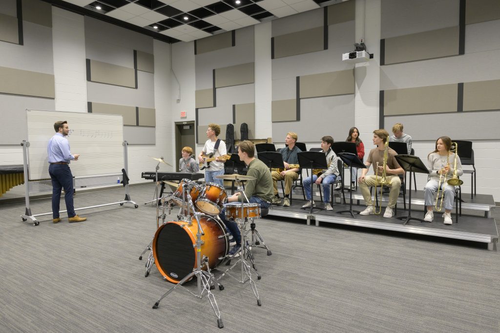 Wenger Seated Risers for band and orchestra classrooms