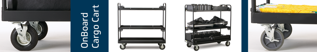 OnBoard Cargo Cart for transporting marching band instruments