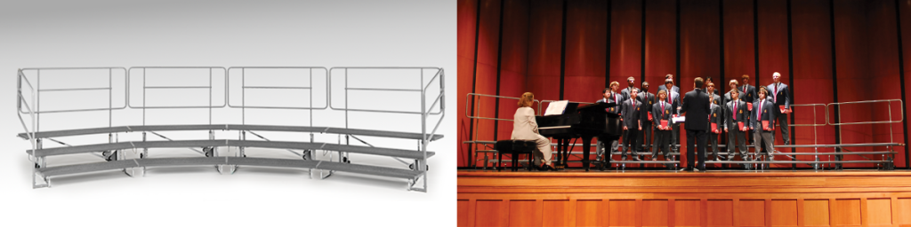 Wenger Tourmaster choral risers