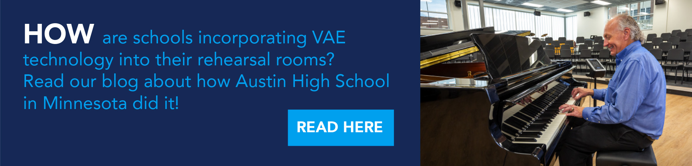 How are schools incorporating VAE technology into their rehearsal rooms? Read our blog about how Austin High School in Minnesota did it!